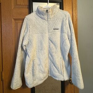Columbia Soft Gray Sherpa Jacket